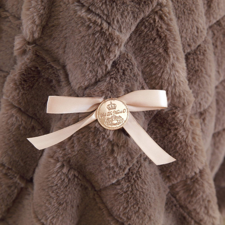 Плед искусственный мех Sofi De Marko Мадлен кофе