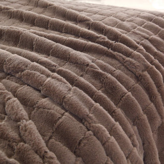 Плед искусственный мех Sofi De Marko Мадлен кофе