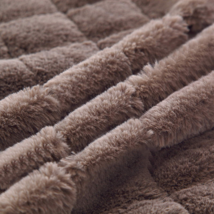 Плед искусственный мех Sofi De Marko Мадлен кофе