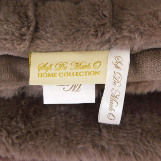 Плед искусственный мех Sofi De Marko Мадлен кофе - купить по низким ценам в Lux-Postel.com