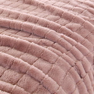 Плед искусственный мех Sofi De Marko Мадлен пепельная роза