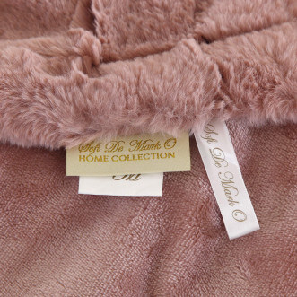 Плед искусственный мех Sofi De Marko Мадлен пепельная роза - купить по низким ценам в Lux-Postel.com