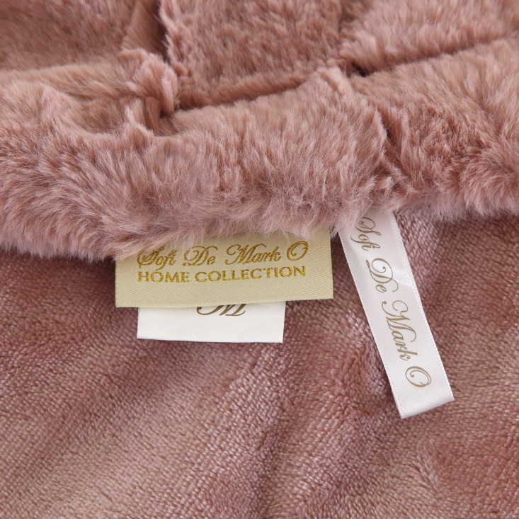 Плед искусственный мех Sofi De Marko Мадлен пепельная роза