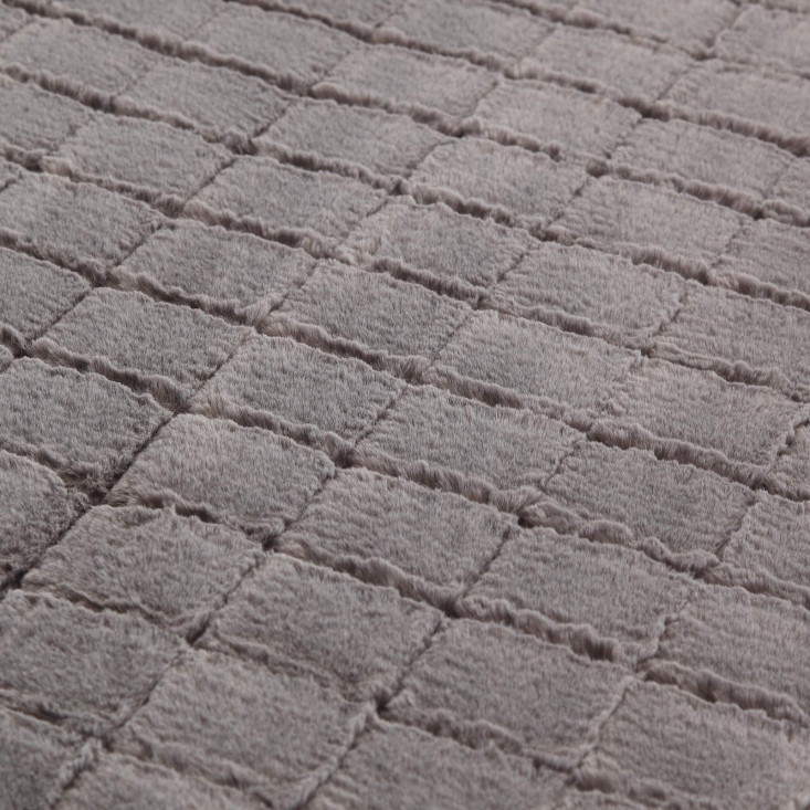 Плед искусственный мех Sofi De Marko Мадлен серый