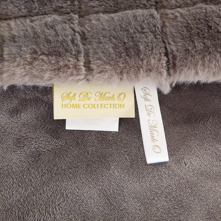 Плед искусственный мех Sofi De Marko Мадлен серый