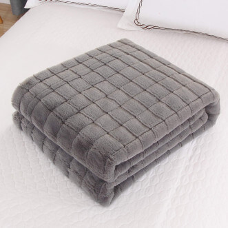 Плед искусственный мех Sofi De Marko Мадлен серый - купить по низким ценам в Lux-Postel.com