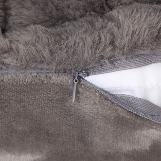 Плед искусственный мех Sofi De Marko Мадлен серый - купить по низким ценам в Lux-Postel.com