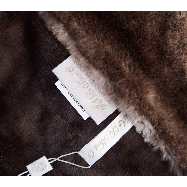 Плед искусственный мех Sofi De Marko Мех коричневый