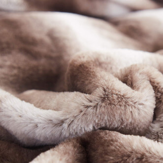 Плед искусственный мех Sofi De Marko Мех коричневый фото