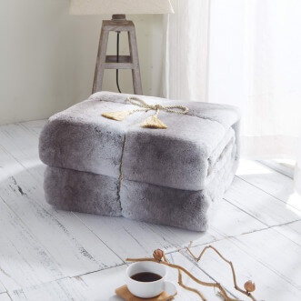 Плед искусственный мех Sofi De Marko Мех серый описание