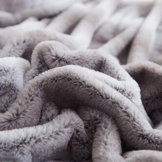 Плед искусственный мех Sofi De Marko Мех серый фото