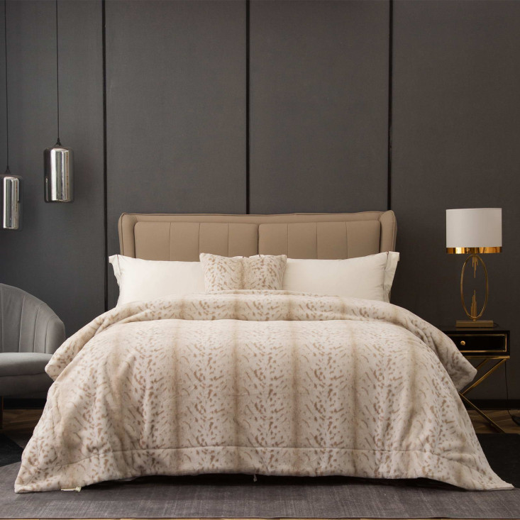 Плед искусственный мех Sofi De Marko Мех беж