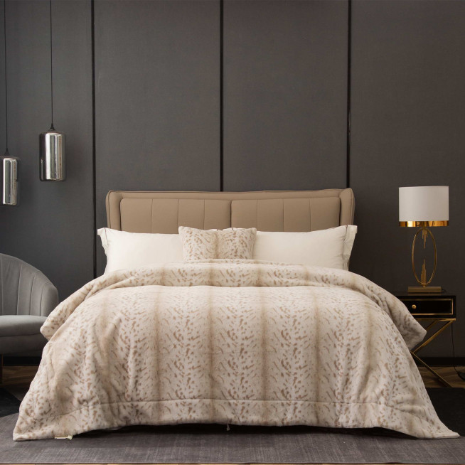 Плед искусственный мех Sofi De Marko Мех беж