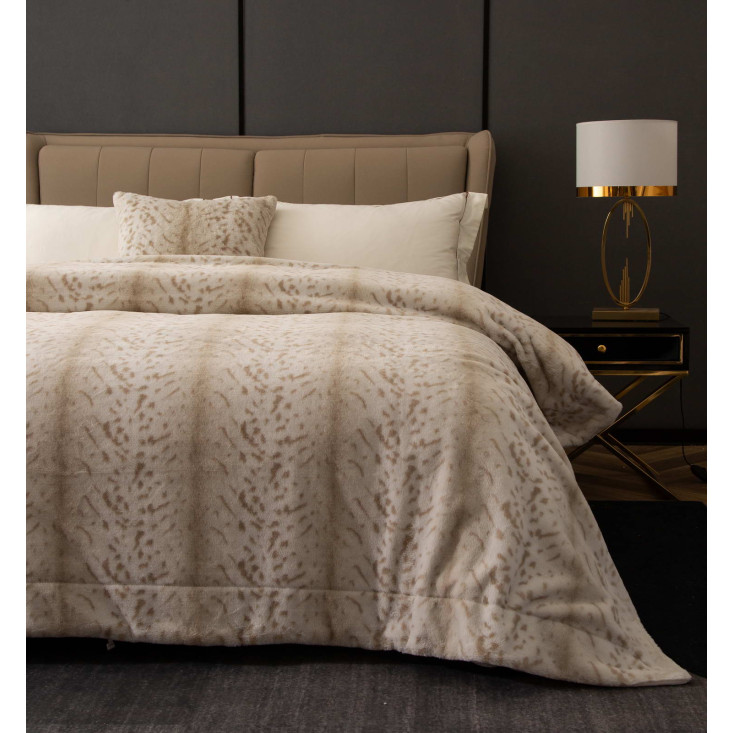 Плед искусственный мех Sofi De Marko Мех беж