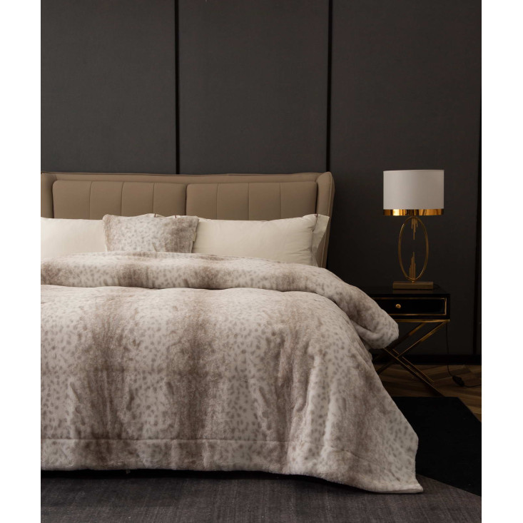 Плед искусственный мех Sofi De Marko Мех бежевый