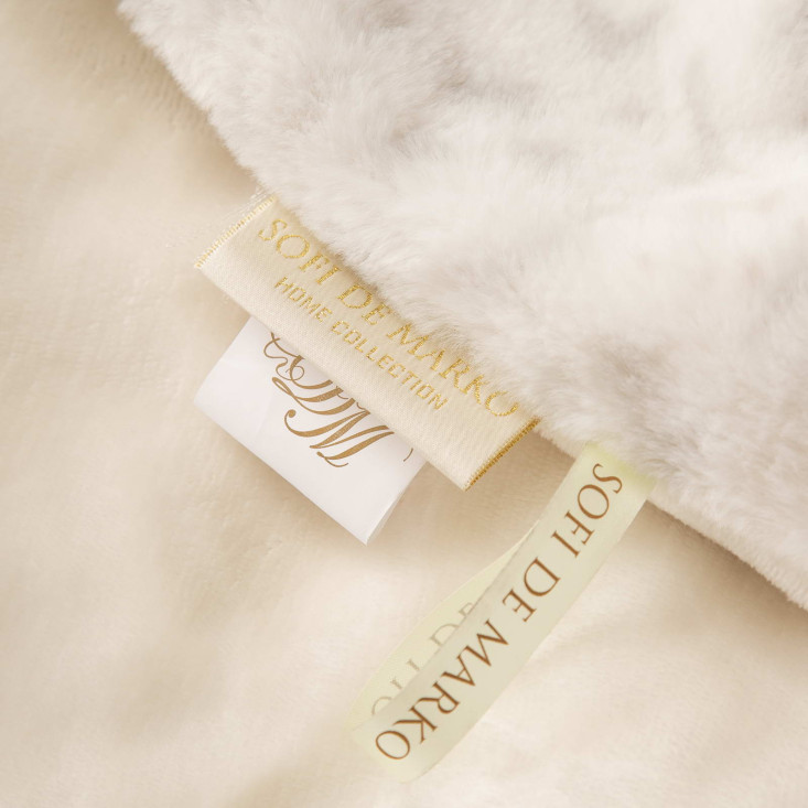 Плед искусственный мех Sofi De Marko Мех бежевый