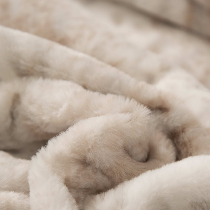 Плед искусственный мех Sofi De Marko Мех бежевый