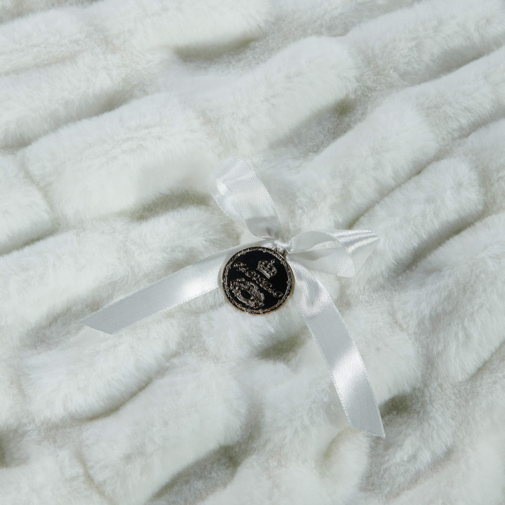 Плед искусственный мех Sofi De Marko Мех белый