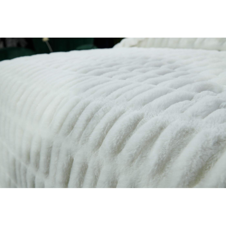 Плед искусственный мех Sofi De Marko Мех белый