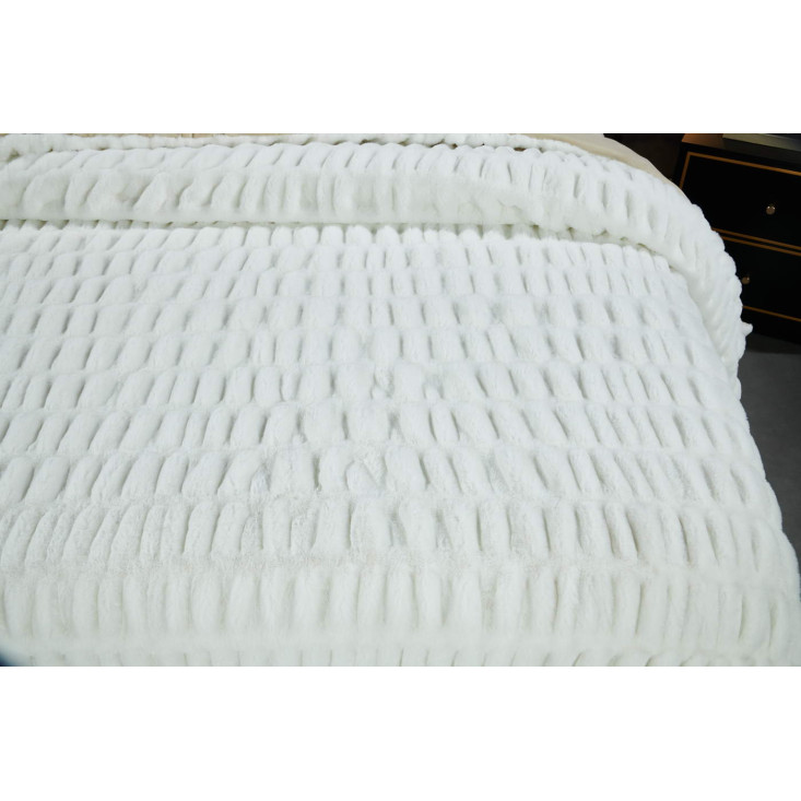 Плед искусственный мех Sofi De Marko Мех белый