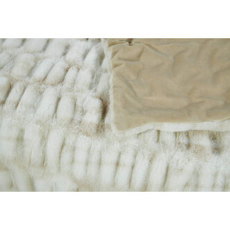 Плед искусственный мех Sofi De Marko Мех топленое молоко