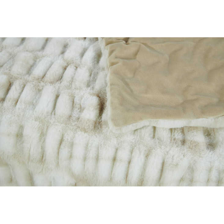 Плед искусственный мех Sofi De Marko Мех топленое молоко