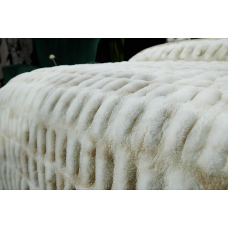 Плед искусственный мех Sofi De Marko Мех топленое молоко