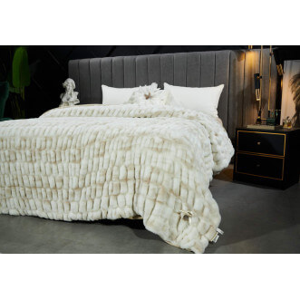 Плед искусственный мех Sofi De Marko Мех топленое молоко - купить по низким ценам в Lux-Postel.com