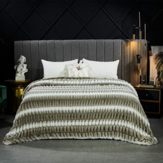 Плед искусственный мех Sofi De Marko Мех экрю