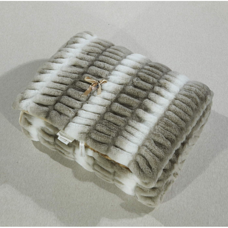 Плед искусственный мех Sofi De Marko Мех экрю