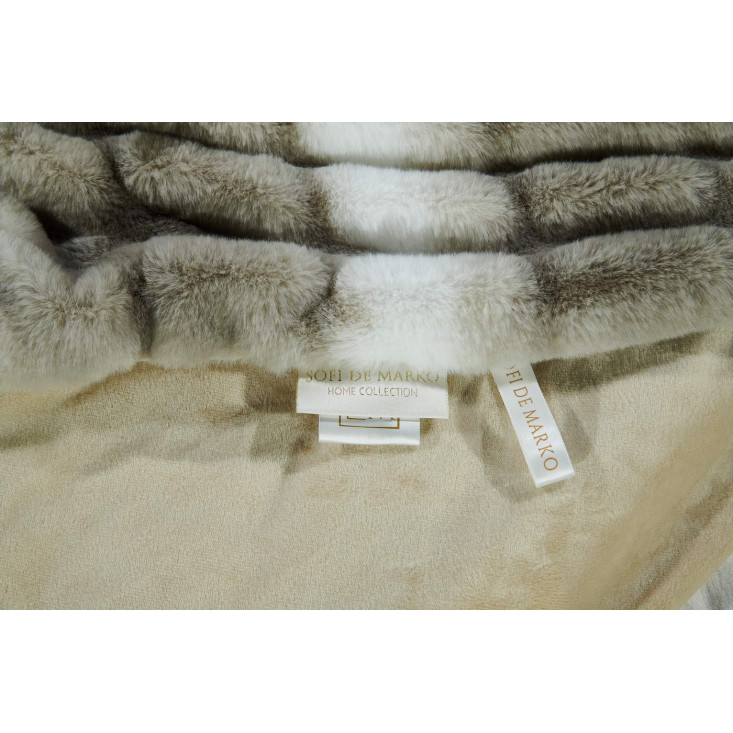 Плед искусственный мех Sofi De Marko Мех экрю