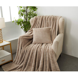 Плед искусственный мех Sofi De Marko Орландо беж