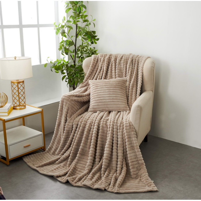 Плед искусственный мех Sofi De Marko Орландо беж