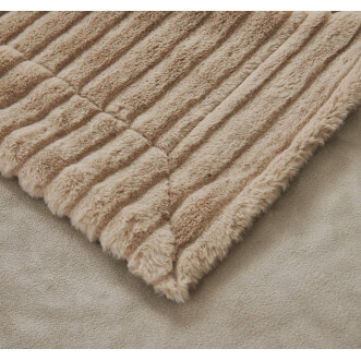 Плед искусственный мех Sofi De Marko Орландо беж - купить по низким ценам в Lux-Postel.com