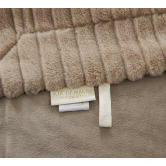 Плед искусственный мех Sofi De Marko Орландо беж - купить по низким ценам в Lux-Postel.com