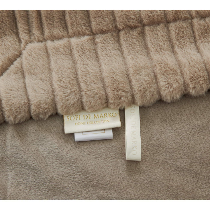 Плед искусственный мех Sofi De Marko Орландо беж