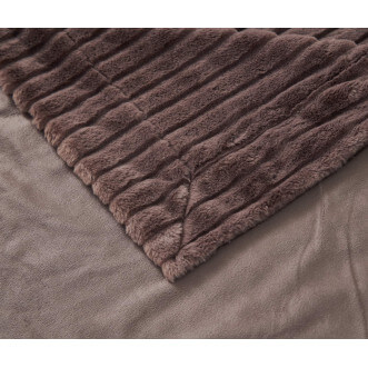 Плед искусственный мех Sofi De Marko Орландо кофе - купить по низким ценам в Lux-Postel.com