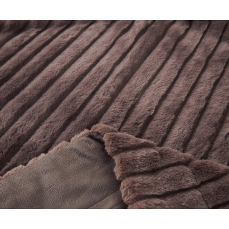 Плед искусственный мех Sofi De Marko Орландо кофе - купить по низким ценам в Lux-Postel.com