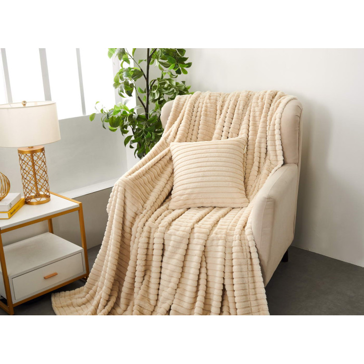 Плед искусственный мех Sofi De Marko Орландо крем