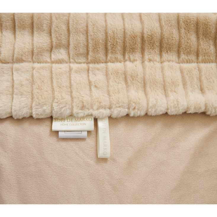 Плед искусственный мех Sofi De Marko Орландо крем