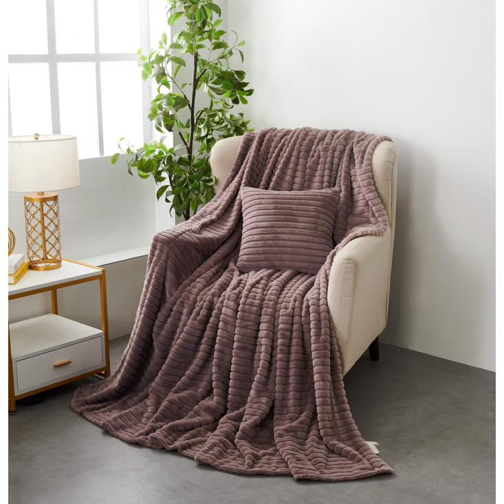 Плед искусственный мех Sofi De Marko Орландо мокко