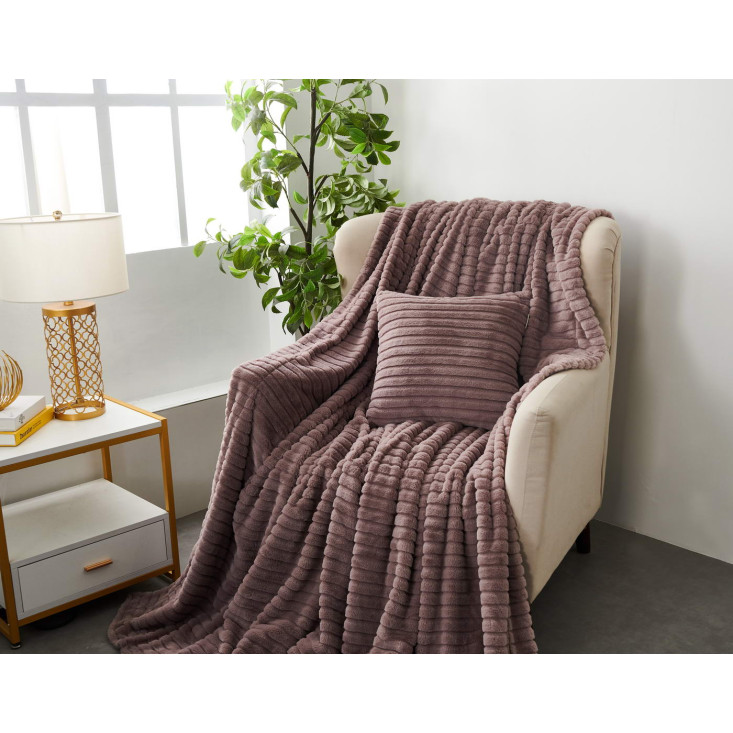 Плед искусственный мех Sofi De Marko Орландо мокко