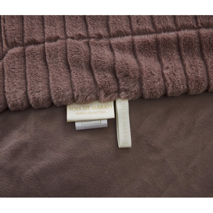 Плед искусственный мех Sofi De Marko Орландо мокко