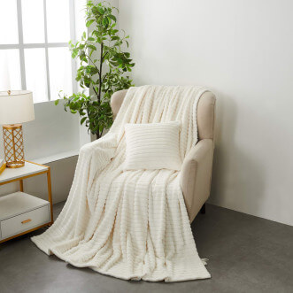 Плед искусственный мех Sofi De Marko Орландо молоко