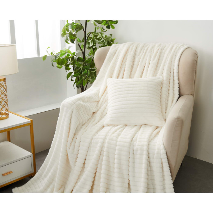 Плед искусственный мех Sofi De Marko Орландо молоко