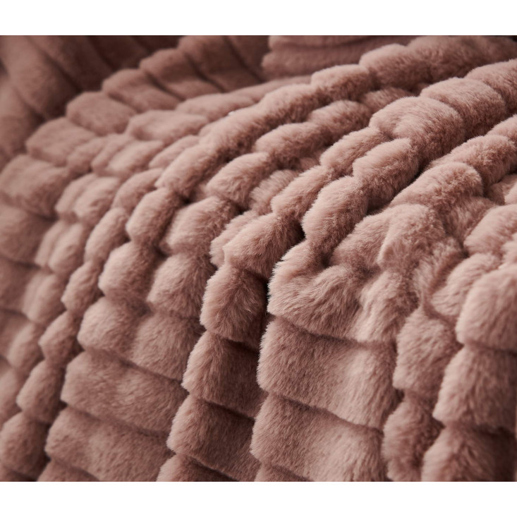 Плед искусственный мех Sofi De Marko Орландо пепельная роза