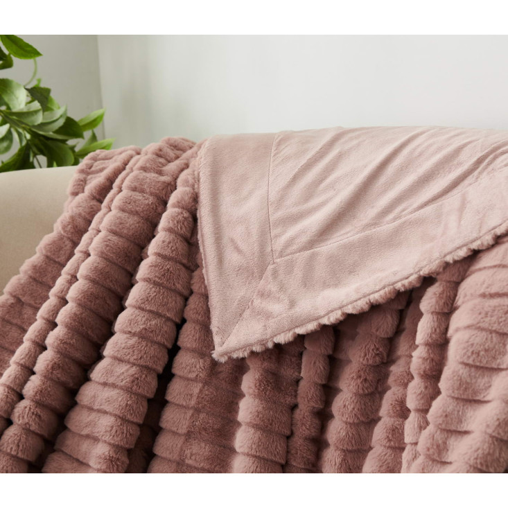 Плед искусственный мех Sofi De Marko Орландо пепельная роза