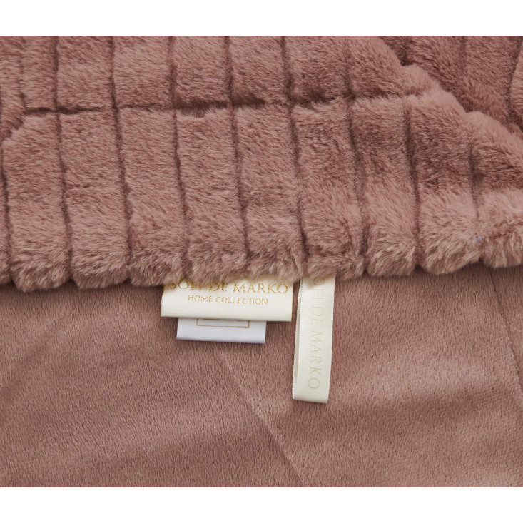 Плед искусственный мех Sofi De Marko Орландо пепельная роза