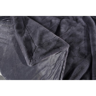 Плед искусственный мех Sofi De Marko Ричард антрацит - купить по низким ценам в Lux-Postel.com