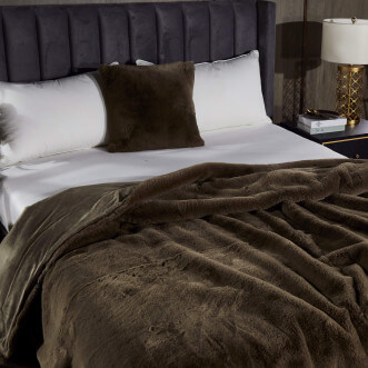 Плед искусственный мех Sofi De Marko Ричард кофе